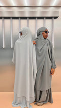 Jilbab and Skirt Two Pieces Medina Silk
