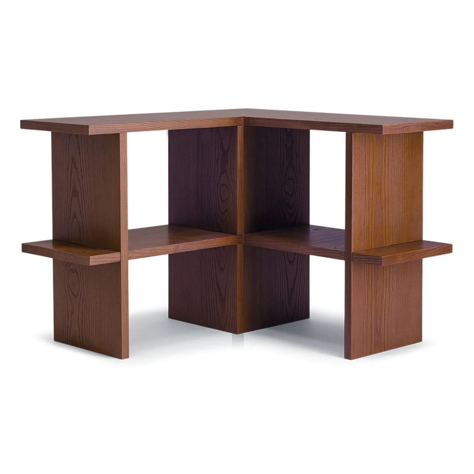 The Socialite Family - Mara Corner Shelf, Iroko Finish | Iroko