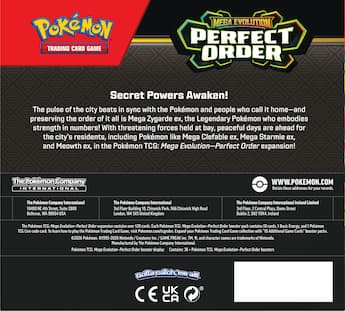 Pokémon Trading Card Game: Mega Evolution Perfect Order Booster Box (36 Packs) 10-10380-119