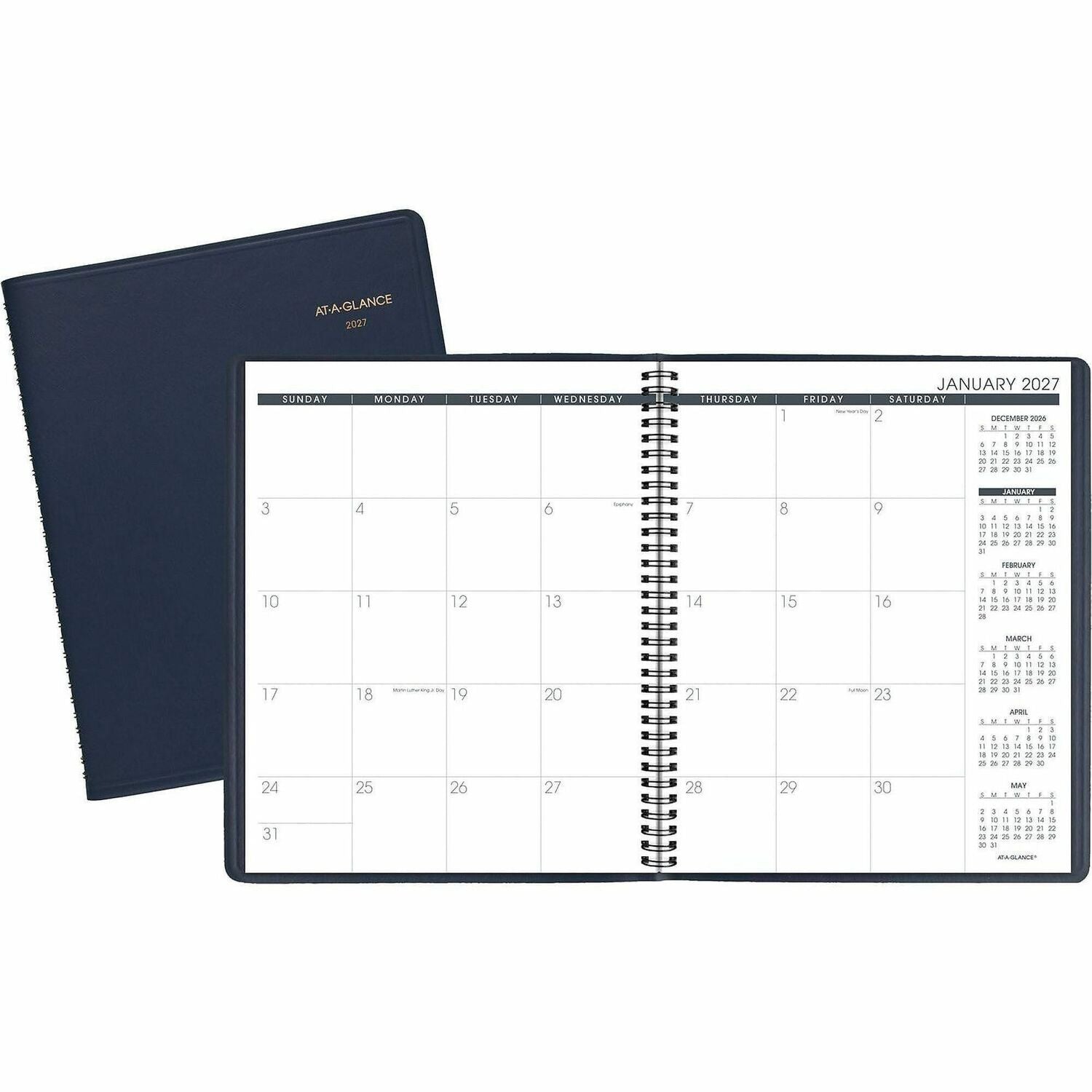 ACCO At-A-Glance Planner, Navy, 9", AAG7026020