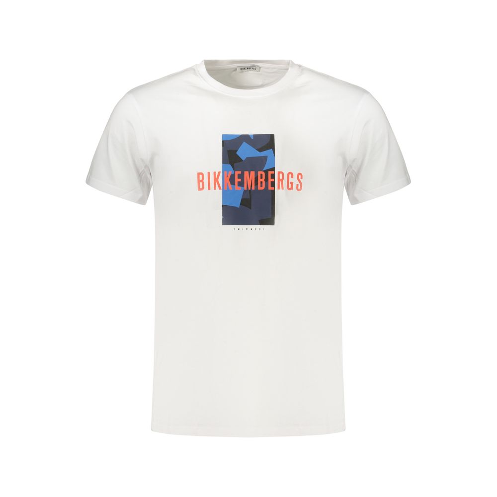 White Cotton Men's T-Shirt