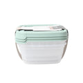 STORAGE BOX WITH LID 3PCE  GREEN 024001600