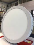 Panel LED redondo de 24 watts, luz blanca, superficial, acabado en color blanco, 100-277V – TekLed 165-03956