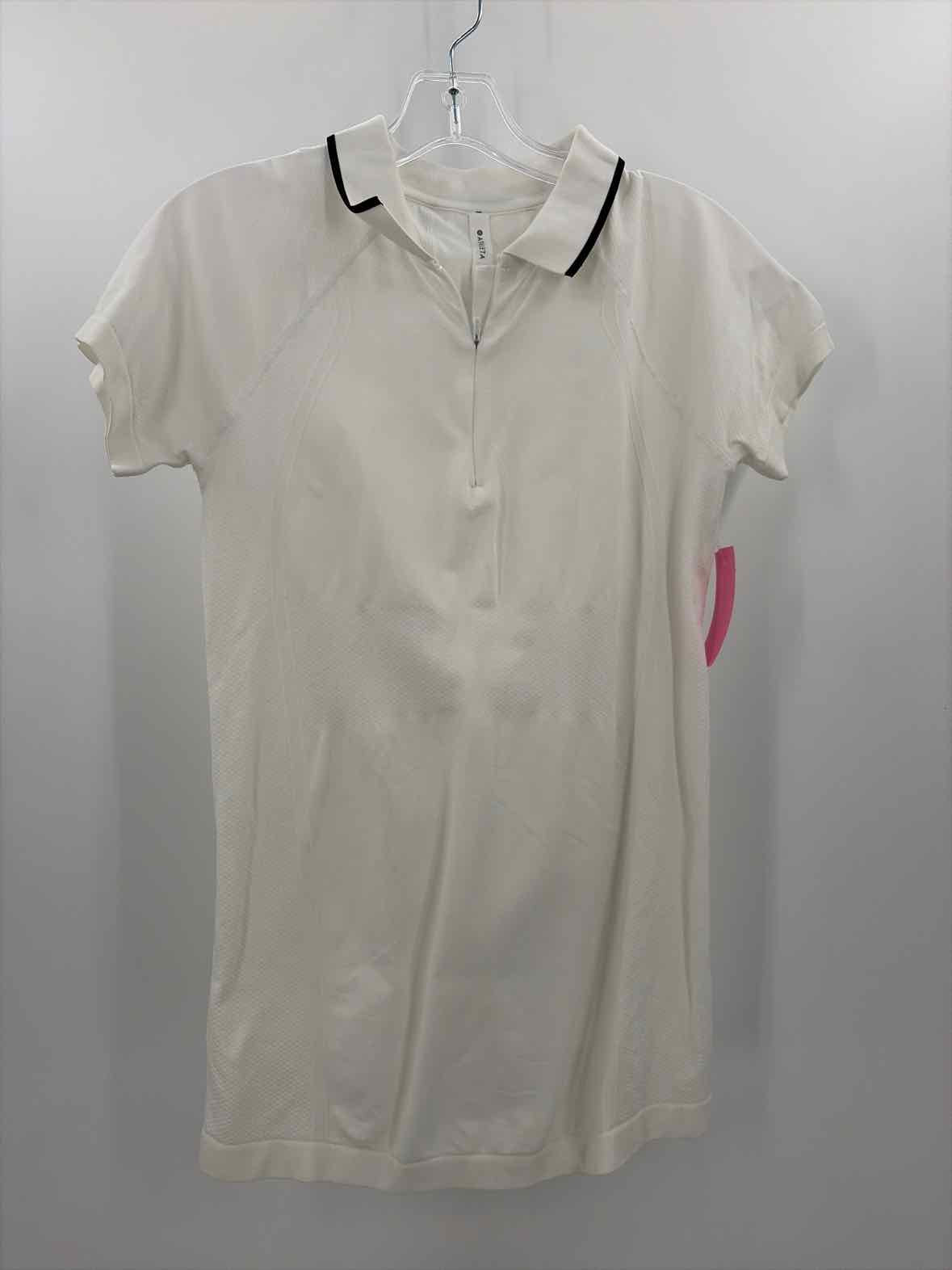 Pre-Owned Athleta White Size Small Polo Athletic Short Sleeve