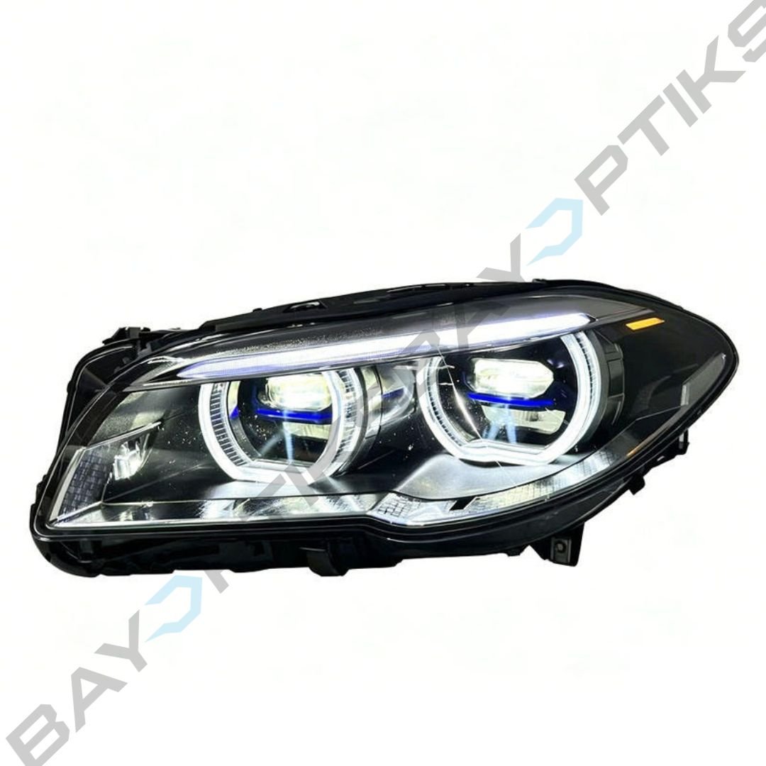 BMW F10 5 Series Laser Style Dual Projector CSL Yellow/White LED Headlights 2010–2017