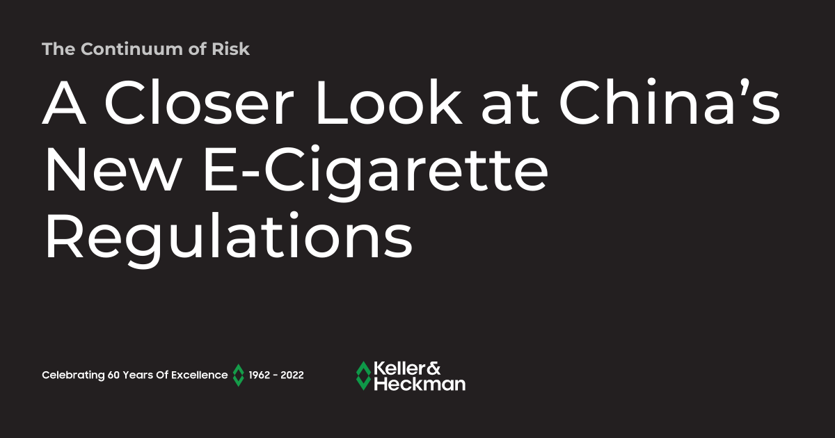 A Closer Look at China's New E-Cigarette Regulations