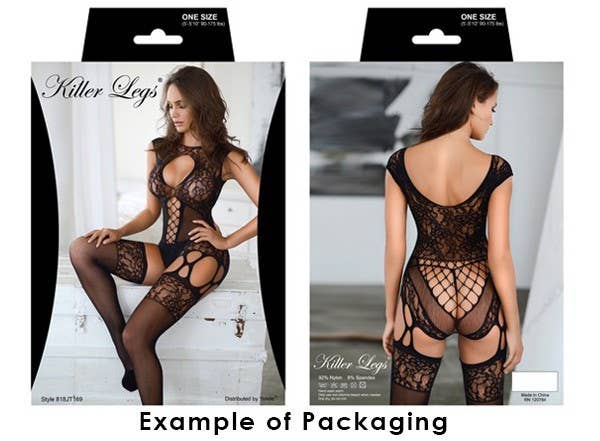 Elegantly Sexy Crotchless Fishnet Bodystocking