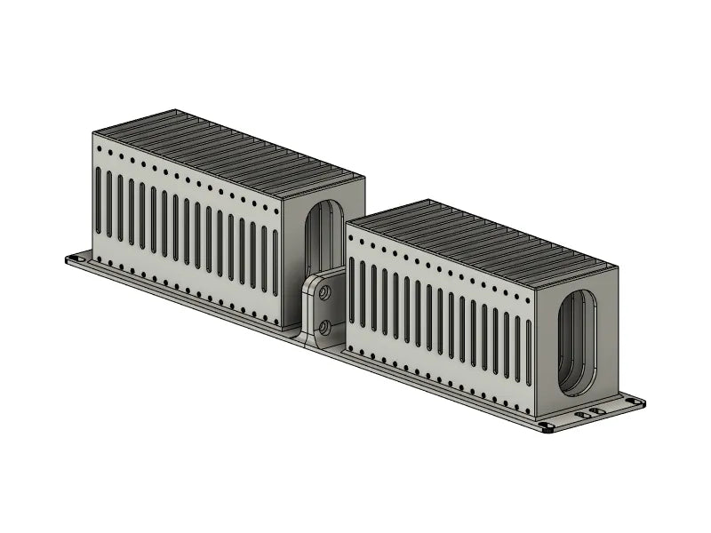 19-tommer 2U Rackmontering til 34 SSD'er