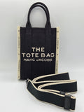 Marc Jacobs Canvas Mini Tote – Black | Structured Crossbody | Like New with Tags