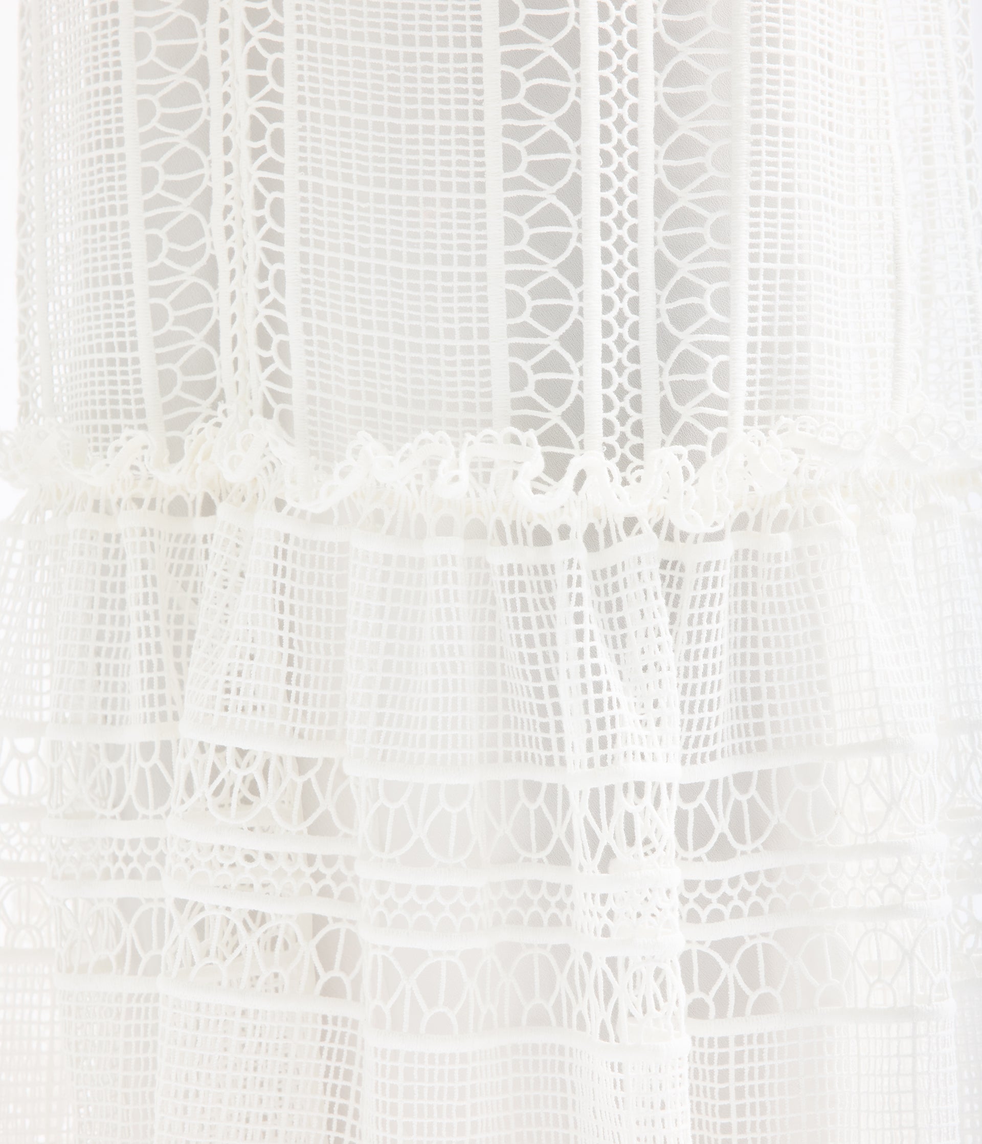 Lace Short Sleeve Gown