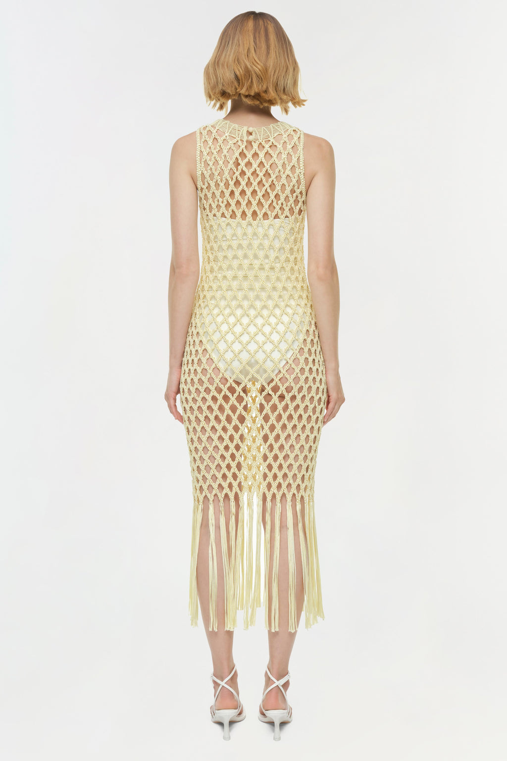 Jensen Macrame Midi Dress