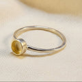 Plain Silver Ring For 6mm Cabochon