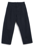 hansen bobby wide pleated everyday trousers navy