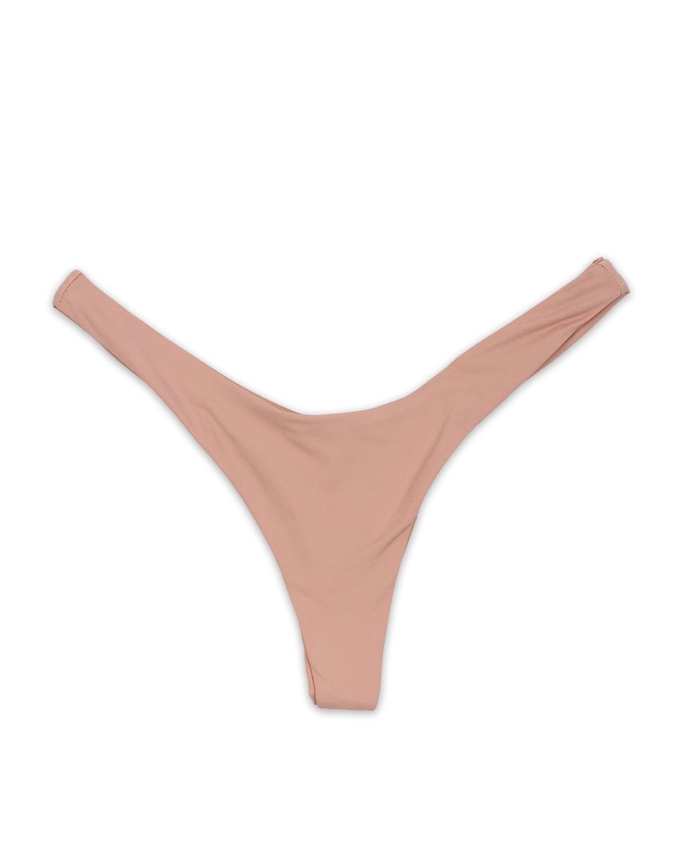 Kim Seamless Thong Bikini Bottom in Cameo Pink