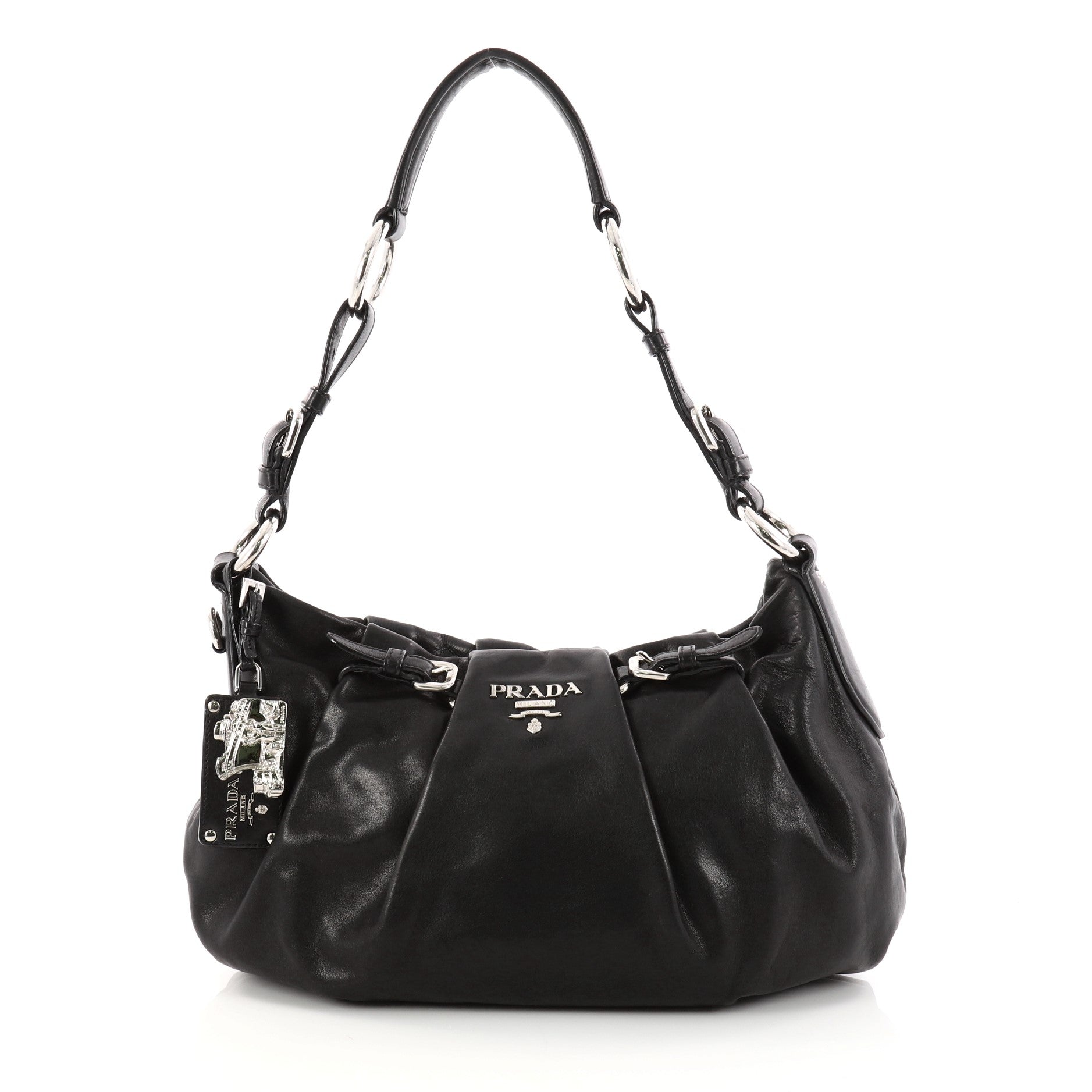 Prada Pleated Hobo Soft Calfskin Medium 3053701