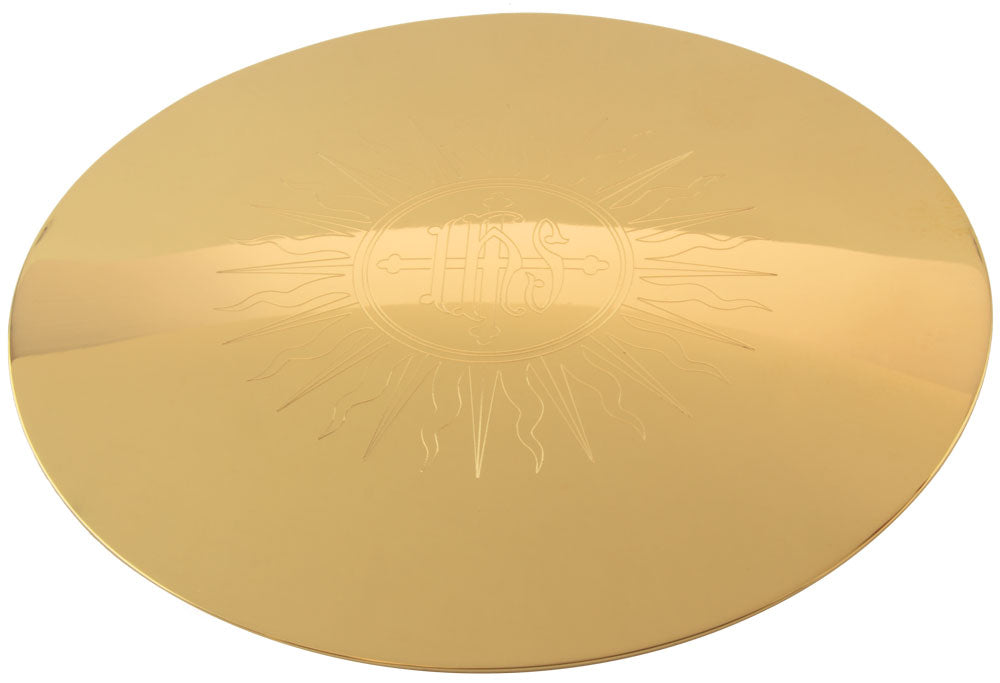 5 1/2" IHS Engraved Scale Paten | 24K Gold Plated