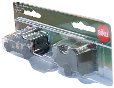 Siku 8324 1:87 Land Rover Defender With Military Trailer
