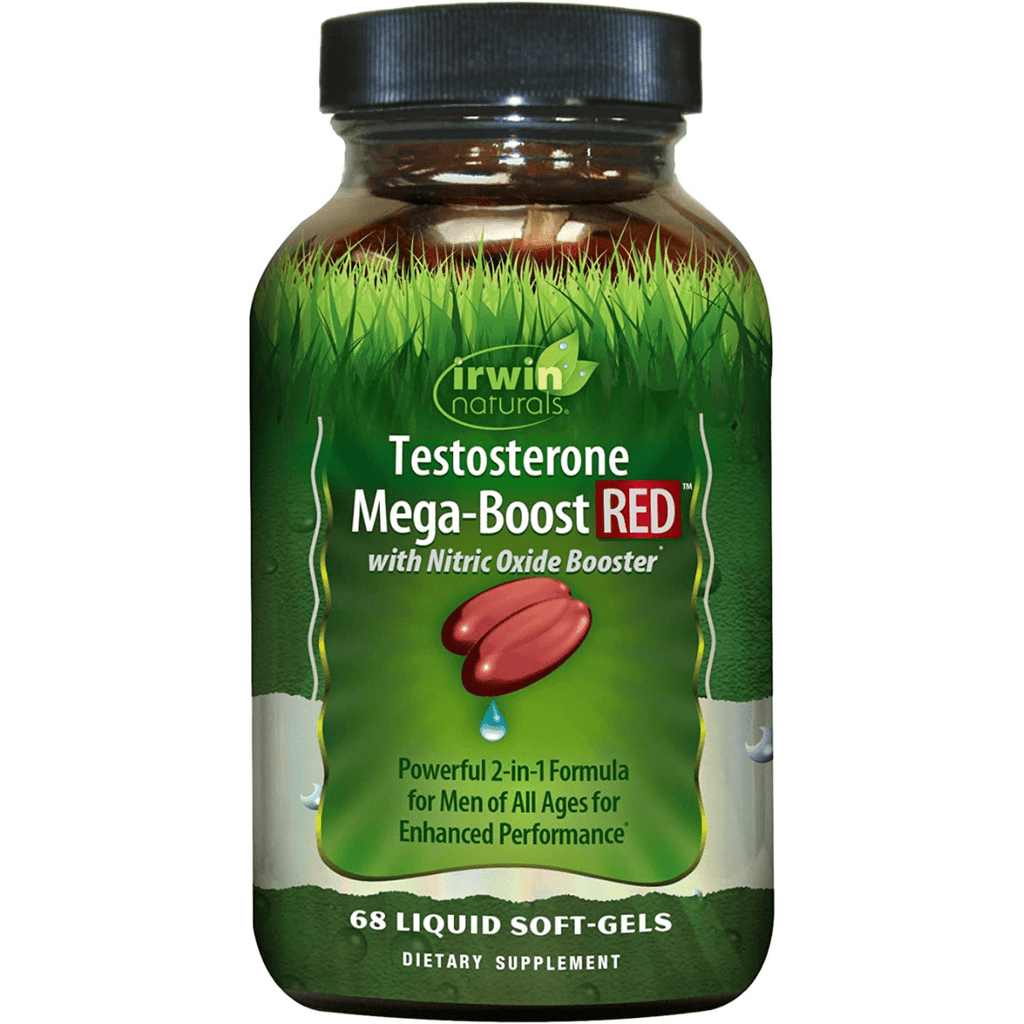 Irwin Naturals Testosterona Mega Boost Red - 68 Cápsulas Blandas - Puro Estado Fisico