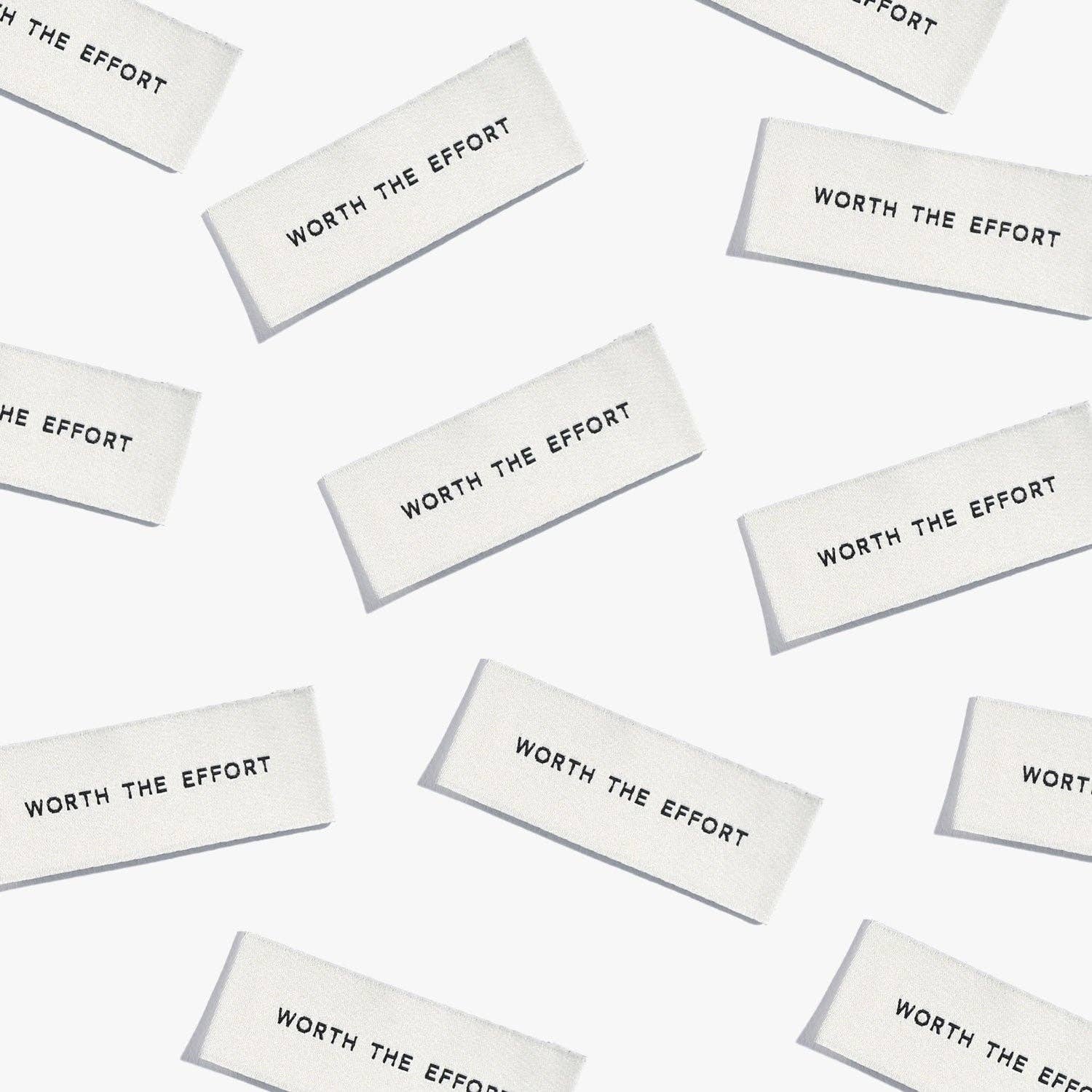 Kylie and the Machine 'Worth The Effort' Sewing Labels