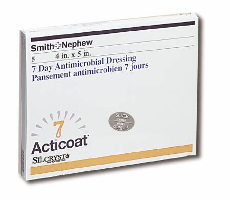 Silver Barrier Dressing Acticoat 7 4 X 5 Inch Rectangle Sterile