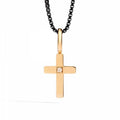 PENDENTE RECARLO UOMO IN ORO ROSA E DIAMANTI, 0.01ct - P16CR089/R-52