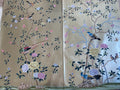 chinoiserie wallpaper, champagne metallic wallpaper, 8" *10", sample in stock ,