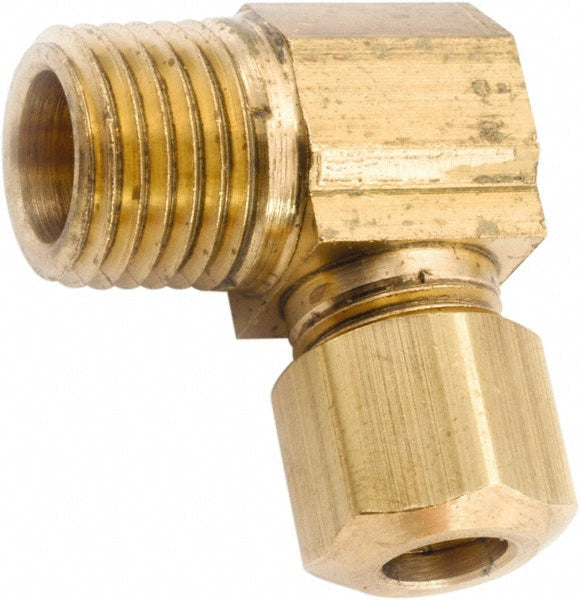 Compression Tube Male Elbow: 7/8 x 3/4" Tube OD, Compression x MNPT