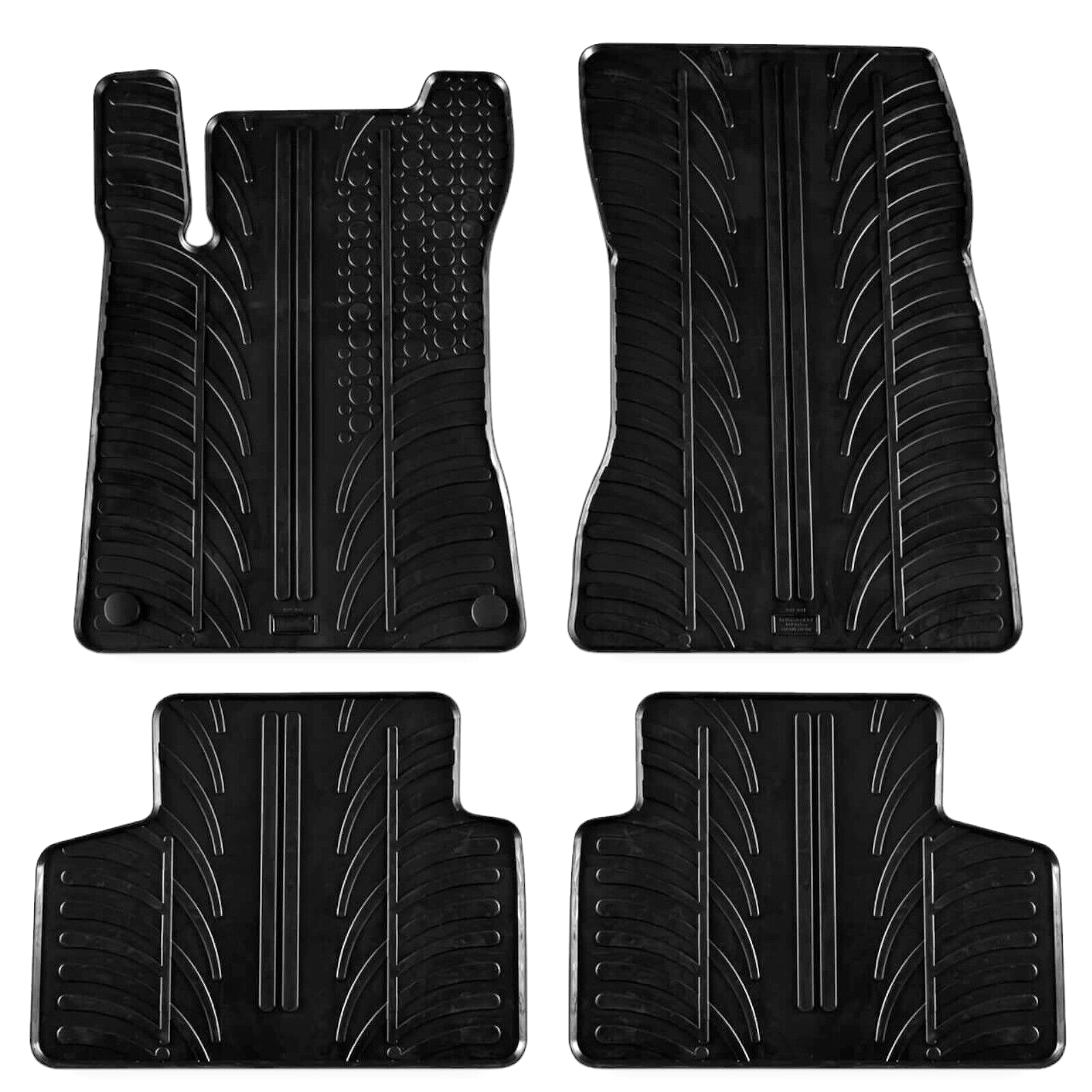 Rubber Car Floor Mats For Mercedes GLB X247 All Weather Heavy Duty Auto Liners