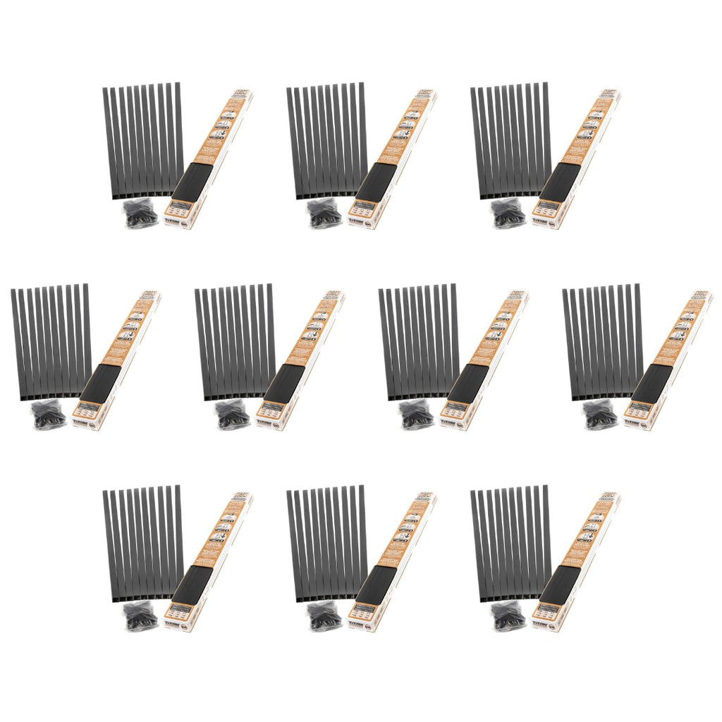 TITAN BUILDING PRODUCTS 3/4-in x 32-in Powder Coated Black Aluminum Square Deck Baluster (10-Pack)