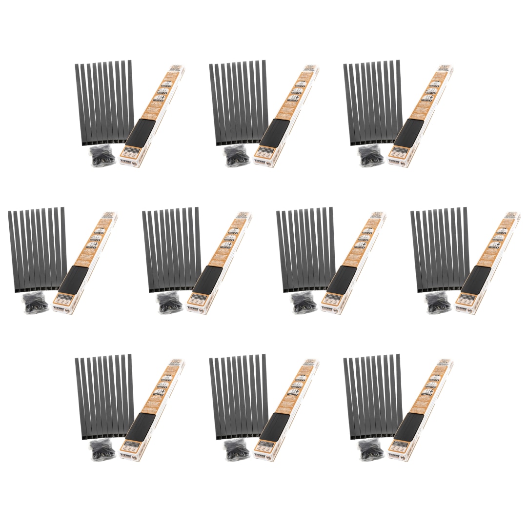 TITAN BUILDING PRODUCTS 3/4-in x 32-in Powder Coated Black Aluminum Square Deck Baluster (10-Pack)