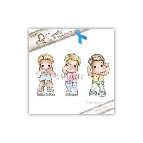Magnolia - Pink Ribbons Edwin - Speak, See & Hear No Evil Edwin  stamps