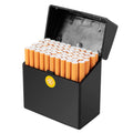 Cigarette Box 50 Thick Cigarettes Large Capacity Cigarette Box | bulk cigarette storage container cigarette storage container Used for storing cigarettes(Black)