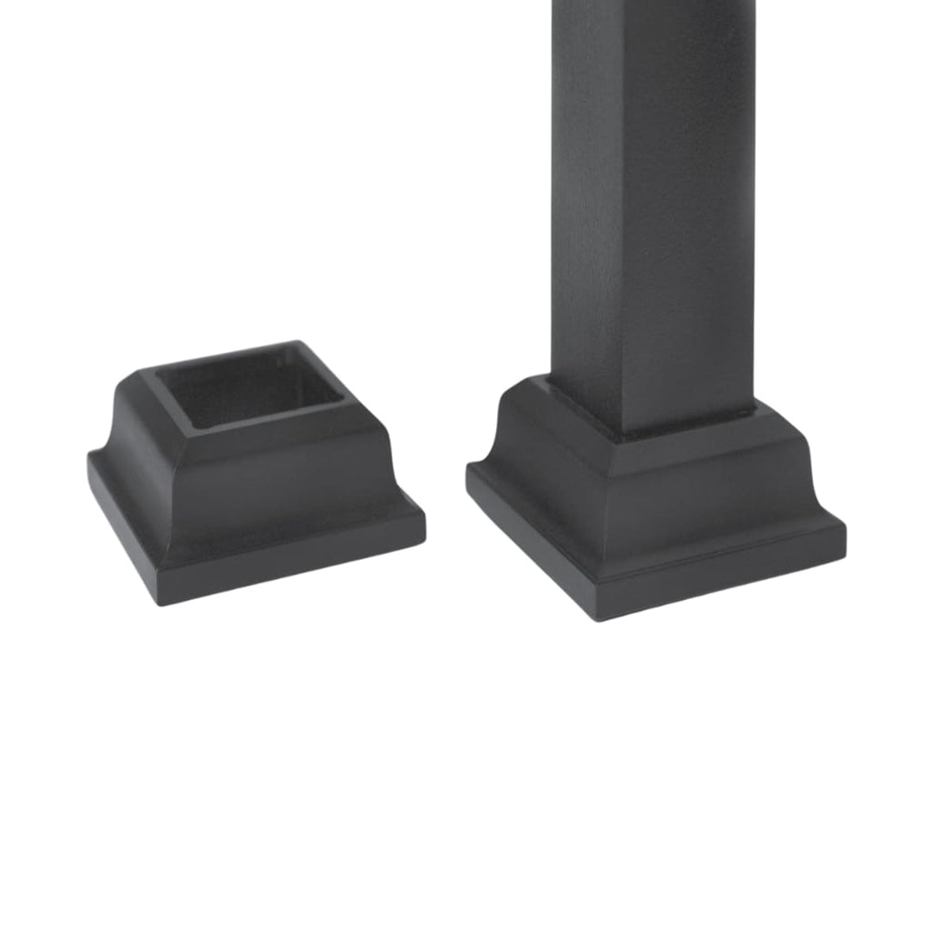 TITAN BUILDING PRODUCTS 3/4-in x 32-in Powder Coated Black Aluminum Square Deck Baluster (10-Pack)