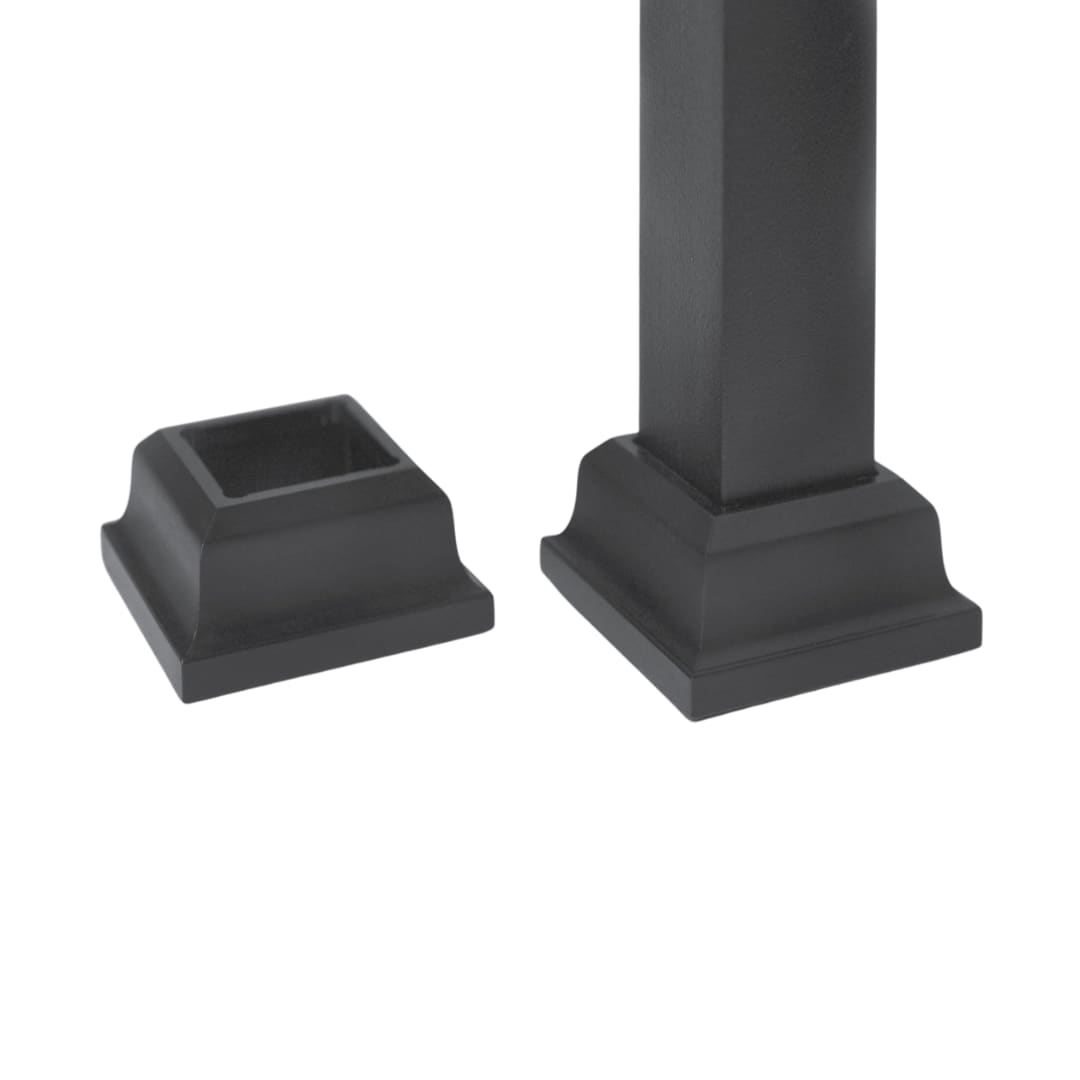 TITAN BUILDING PRODUCTS 3/4-in x 32-in Powder Coated Black Aluminum Square Deck Baluster (10-Pack)