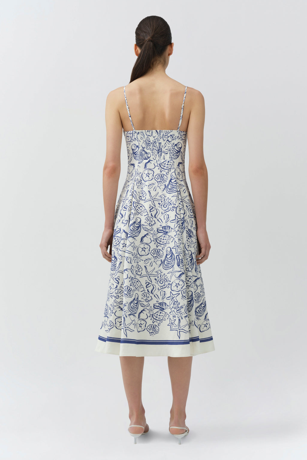 Analise Linen Bustier Midi Dress