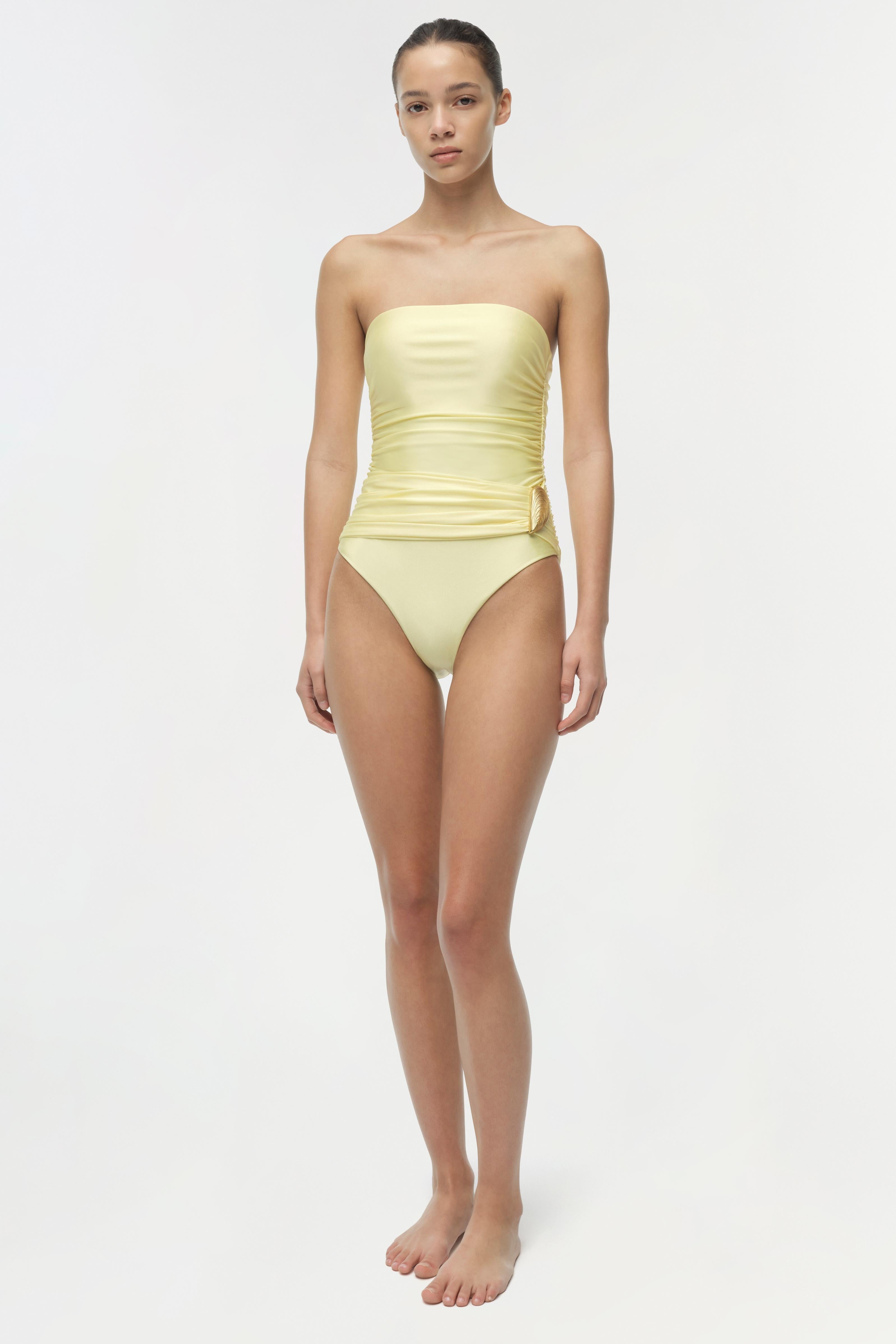 Lorena Shell Strapless One Piece