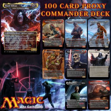 Star Wars 100 Card MTG Proxy EDH Commander Deck — Magic The Gathering Deck [ Deck 4]