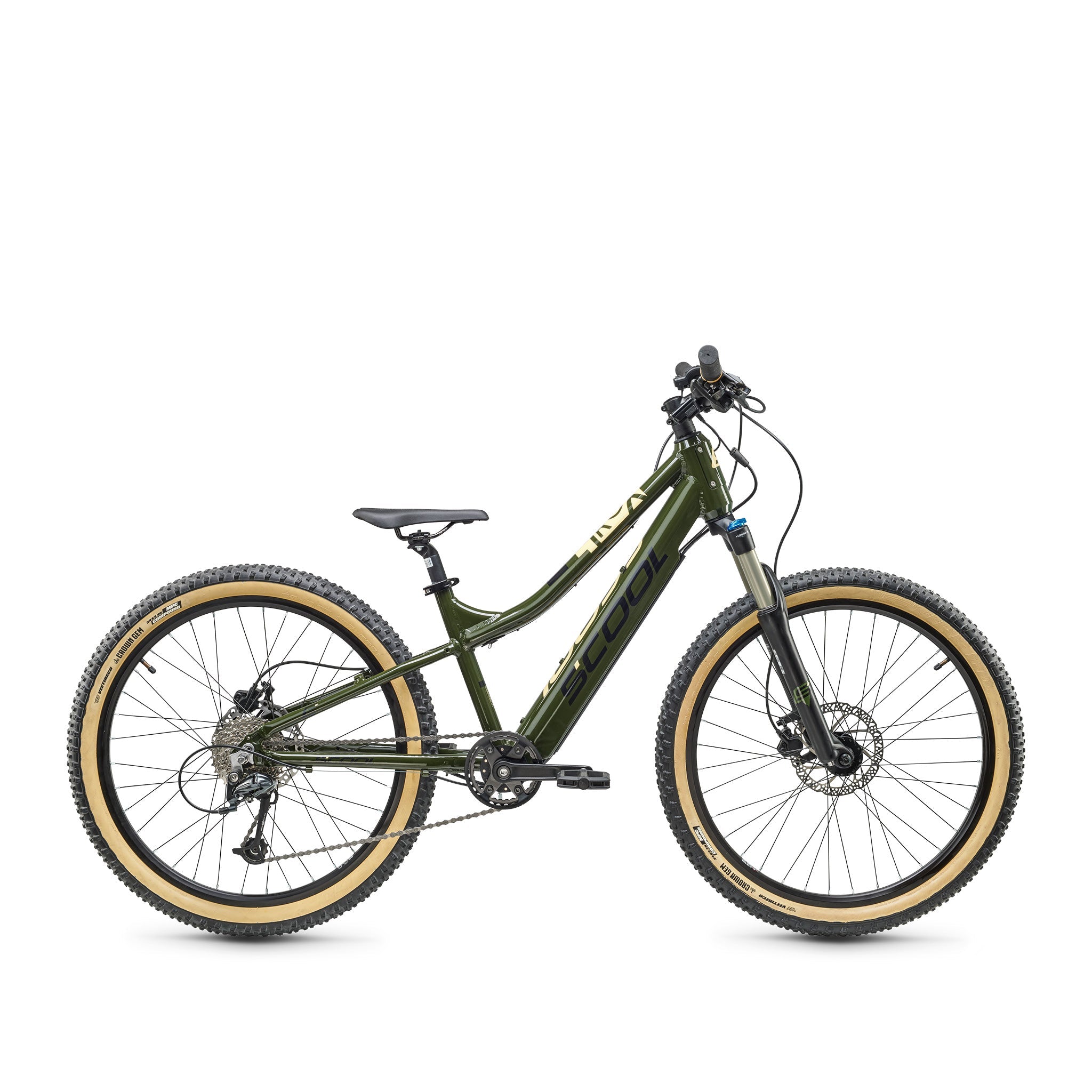 Kinder E-Bike grün 24 Zoll – elektrisch unterstütztes Fahrrad für Jugendliche