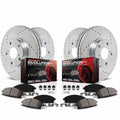 Power Stop K2010 Front and Rear Z23 Evolution Brake Kit with Drilled/Slotted Rotors and Ceramic Brake Pads