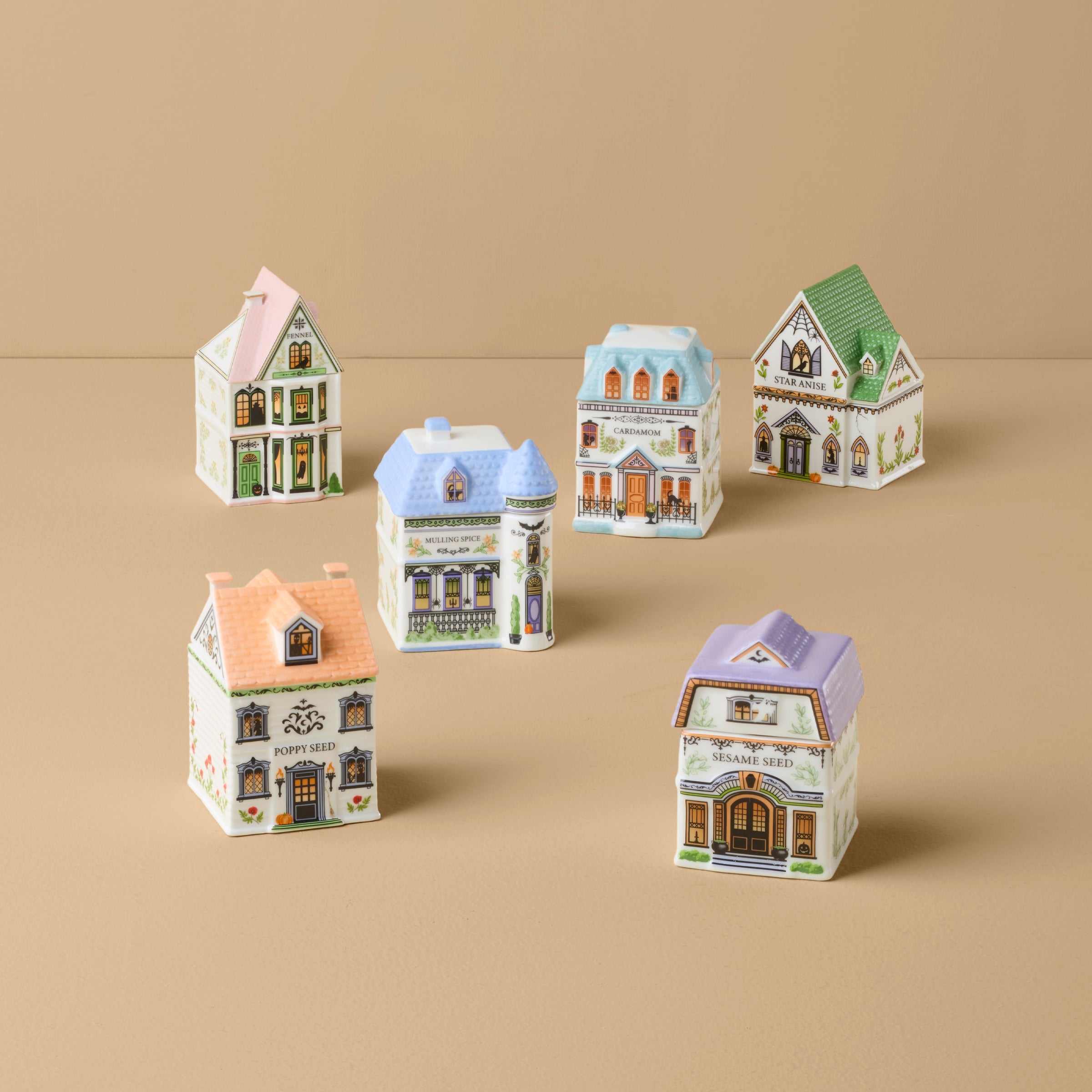 Spice Village Halloween 6-Piece Set