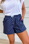 Loran Polka Dot Elastic Waist Short