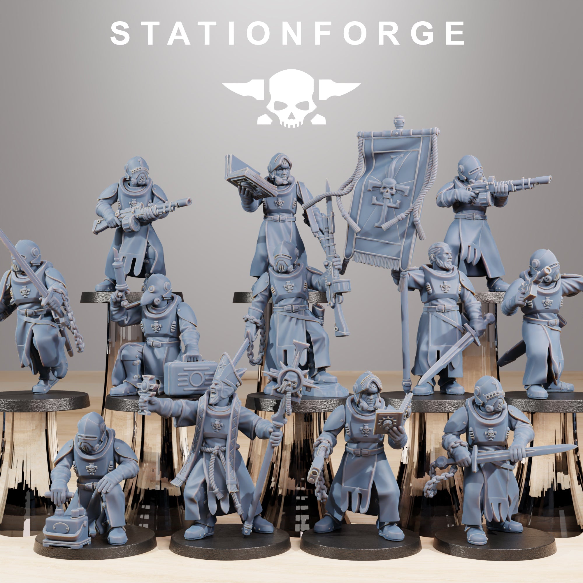 Foto del producto Tabletop 28mm The Printing Goes Ever On (TPGEO) 0: Templarios de la Guardia Real
