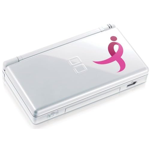 Nintendo DS Lite - White Pink Ribbon Edition - Video Game System - Used - CaveGamers