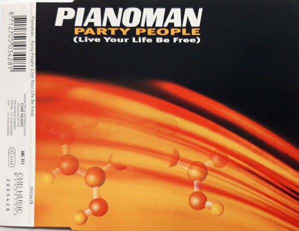 Pianoman : Party People (Live Your Life Be Free) (CD, Maxi)