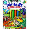 Dinosaurs, Dragons and Robots Colouring Kit
