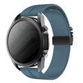 Bracelet silicone Huawei Watch GT 2 46mm avec boucle P (grisbleu)
