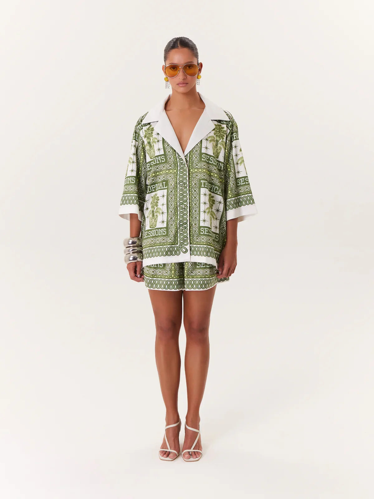 Blusa Tropical verde