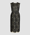 Thread Lace Sleeveless Midi Dress