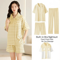 Cairo Checks Padded Nightsuit - 3pc Set