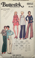 1970's Vintage Sewing Pattern: Butterick 6955